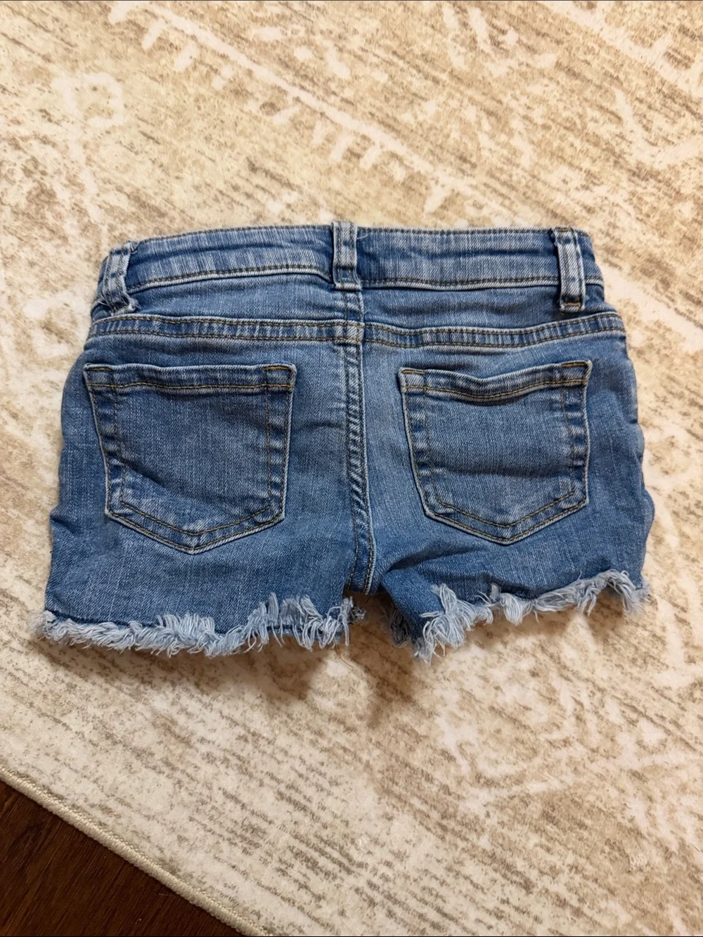 Cat & Jack Girls' Light Blue Distressed Denim Shorts